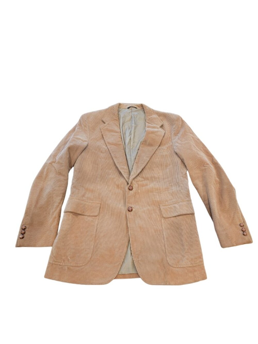 Jordache Wide Wale Corduroy 2 Button Sport Coat/Blazer in Whiskey Brown